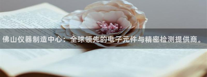 恒行娱乐掌74ooo5呀蚕：佛山仪器制造中心：全球领先的电子