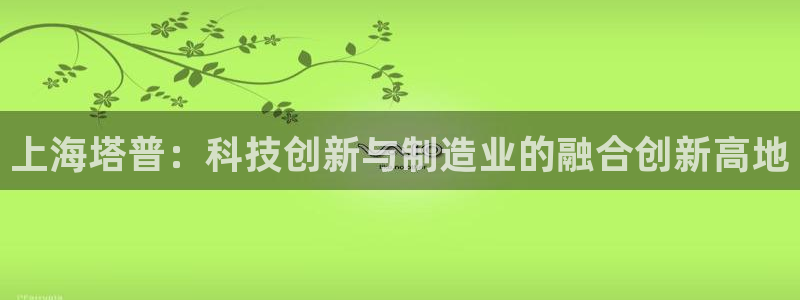 恒行2韩74OOO5：上海塔普：科技创新与制造业的融合创新高
