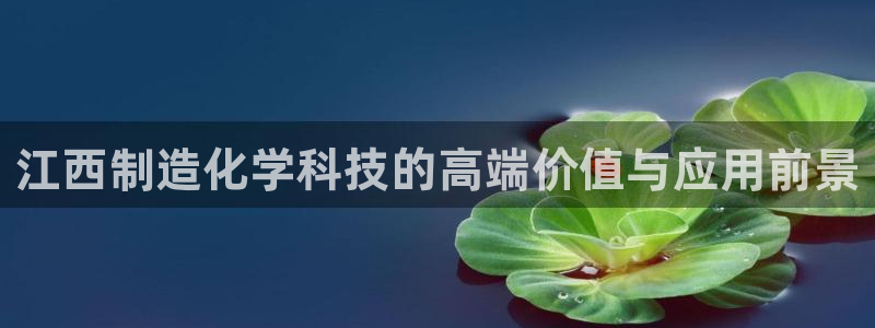 恒行娱乐景74ooo5诿抢：江西制造化学科技的高端价值与应用