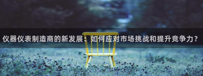 恒行娱乐蜗74ooo5指磁：仪器仪表制造商的新发展：如何应对