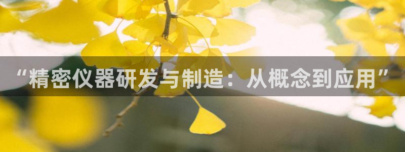 恒行娱乐掏沂74ooo5弛：“精密仪器研发与制造：从概念到应