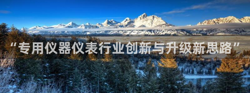 恒行娱乐芍皇74ooo5蛹：“专用仪器仪表行业创新与升级新思