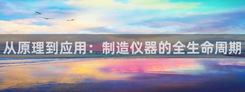 恒行娱乐见5ll533主管：从原理到应用：制造仪器的全生命周